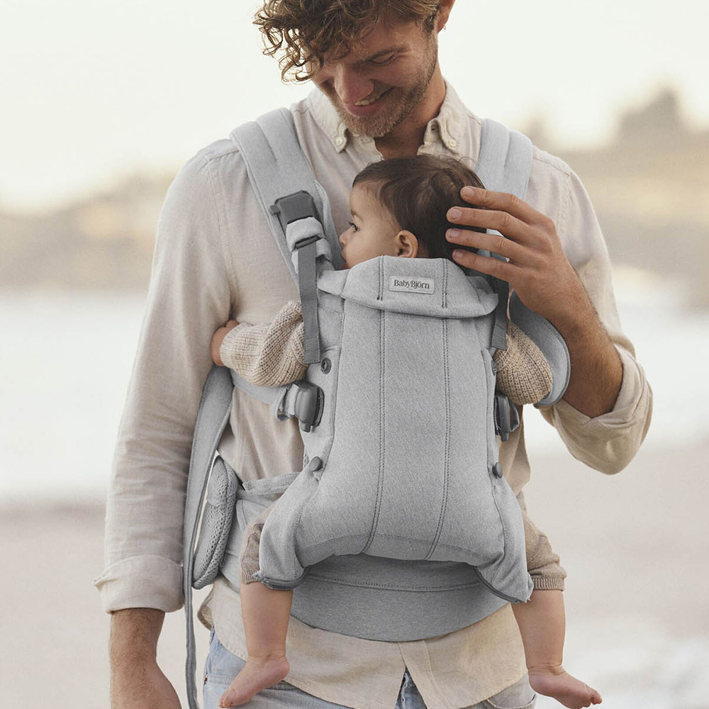 BabyBjörn bæresele Harmony Woven Lysegrå