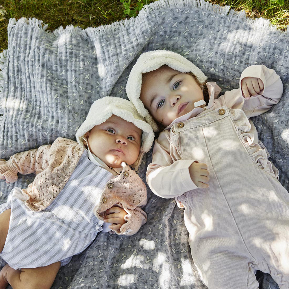Elodie Baby Hat White Bouclé 3-6 m