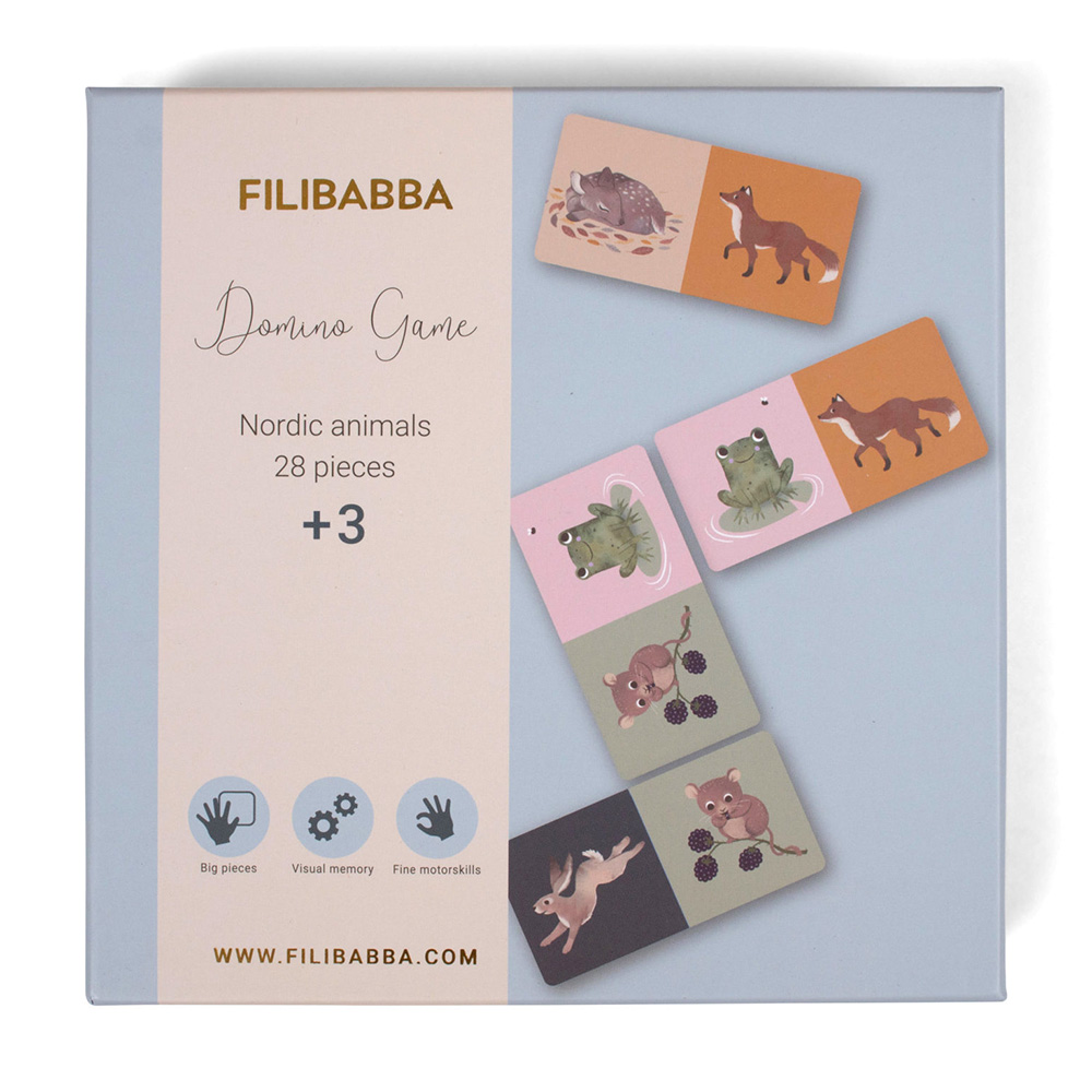 Filibabba Domino spil - Nordiske dyr