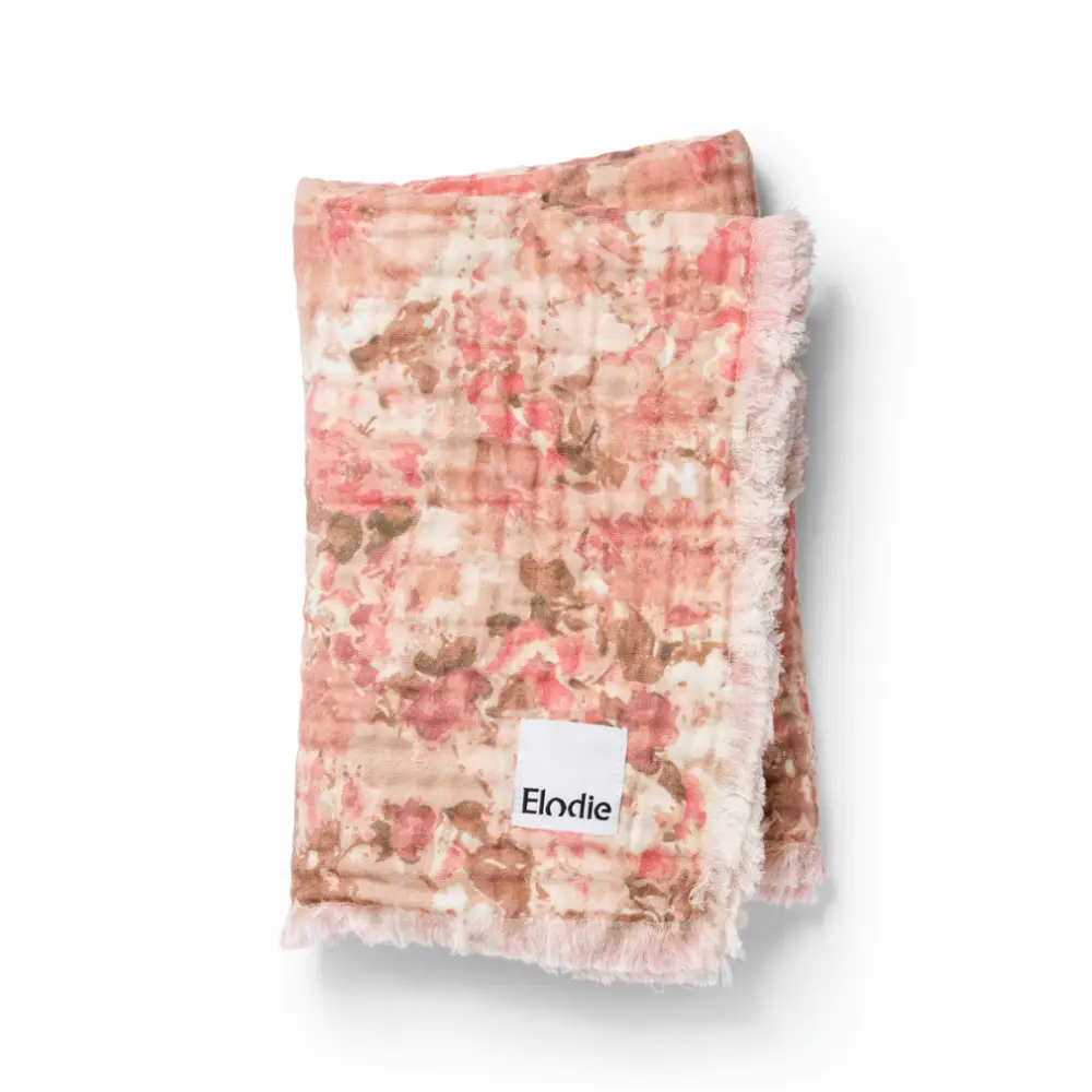 Elodie Muslin Tæppe River Rose 