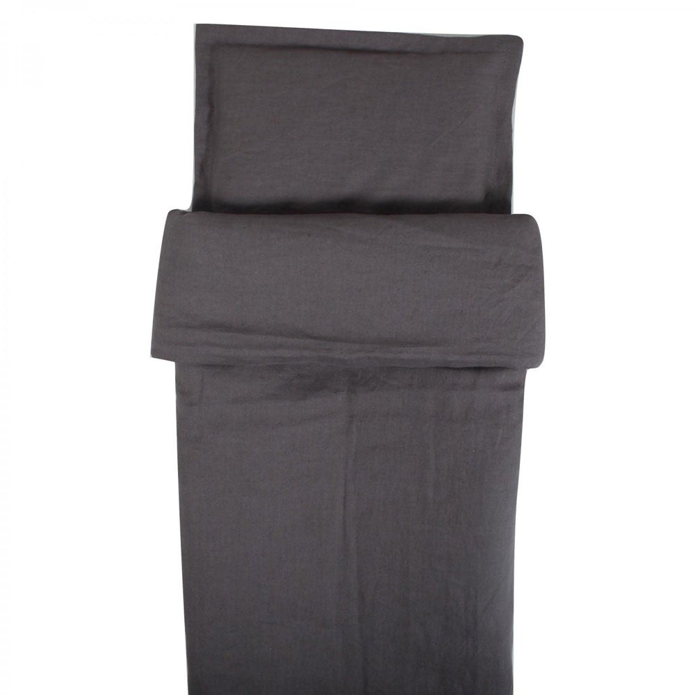 NG Baby dynebetræk Crib Mood Graphite Grey