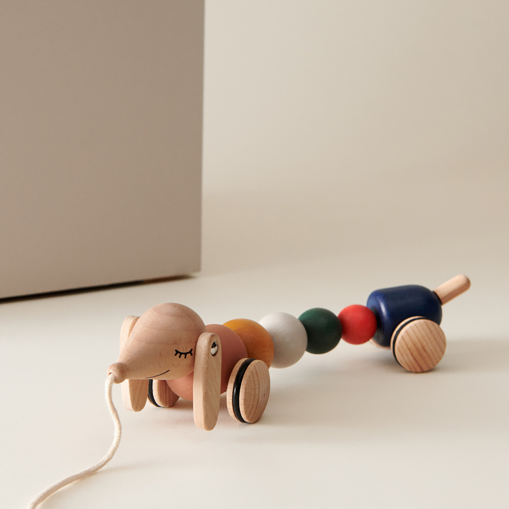 Liewood Barthes Pull Along Toy Golden karamel multimix