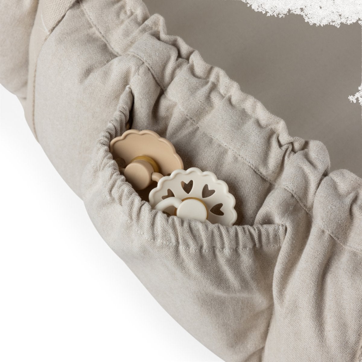 Sebra Babynest 3-i-1 med kaleche morning beige melange