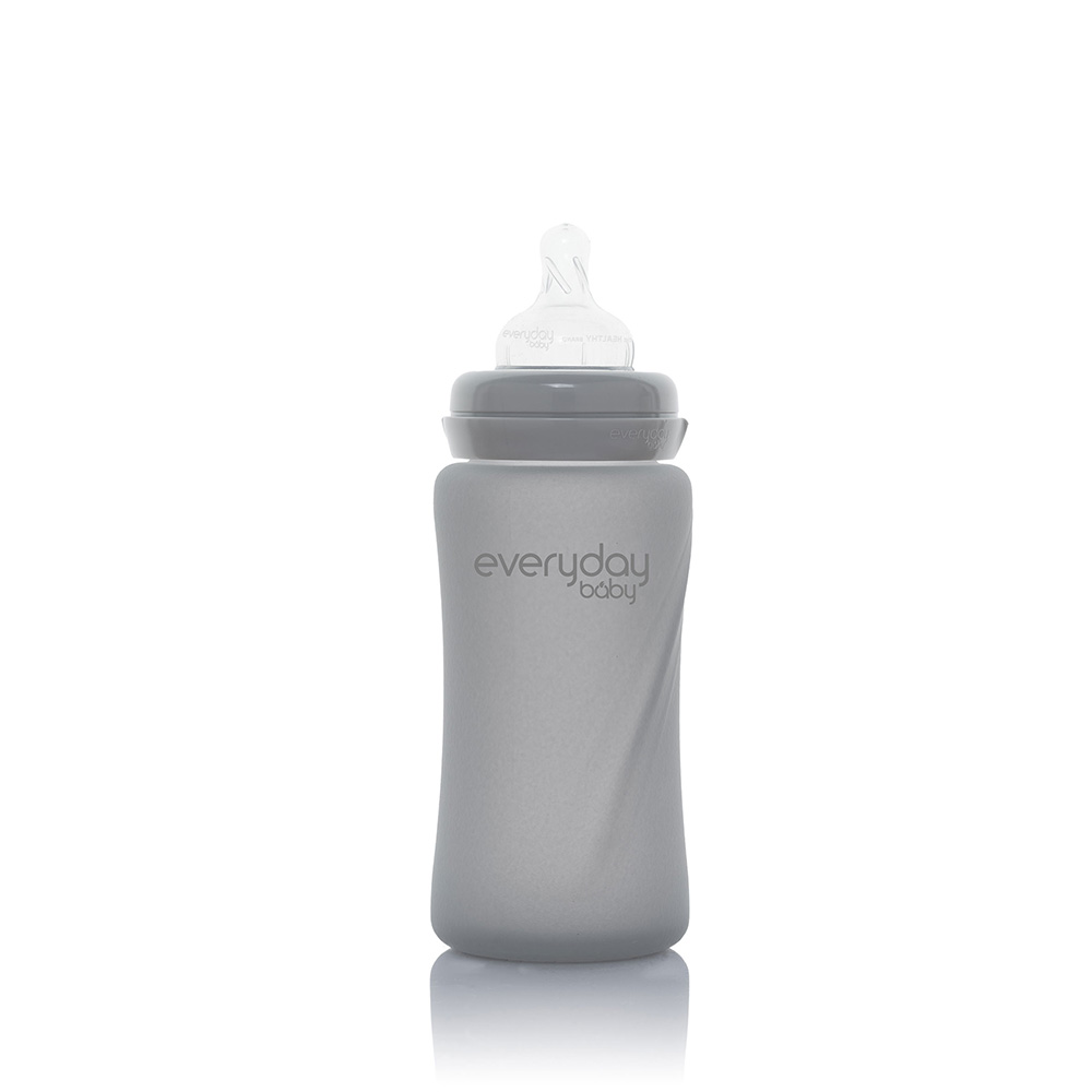 Everyday Baby sutteflaske Healthy + 240 ml - Quiet Gray