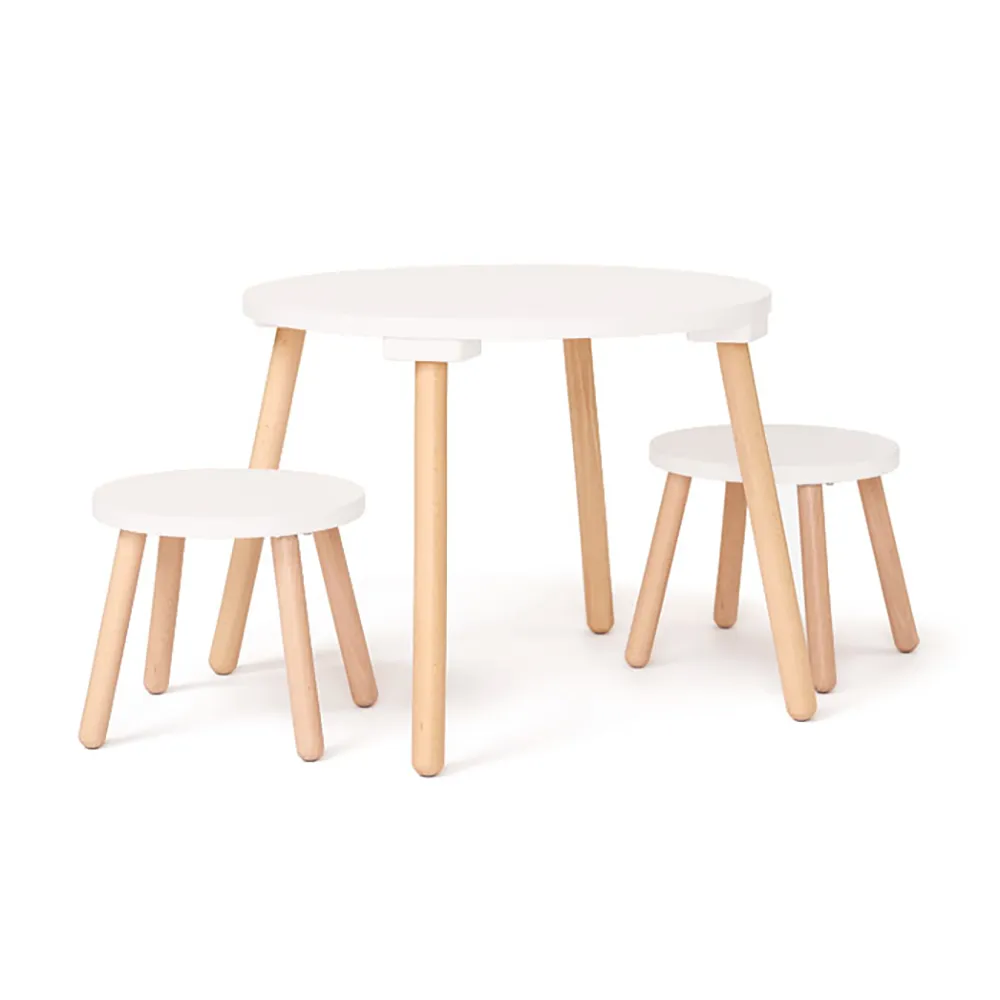 Kids Concept Bord og skamler hvid