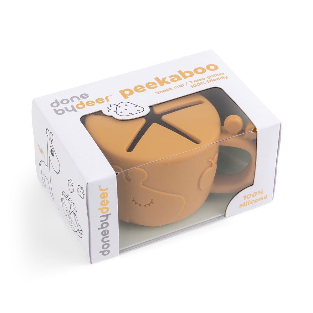 Done by Deer Peekaboo snackbox Raffi Mustard