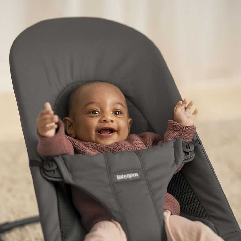 BabyBjörn Babysitter Soft Mørkegrå, Vævet/Jersey