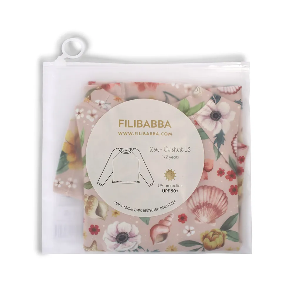 Filibabba Nor - UV-bluse LS 1-2 år - Ocean Blossom