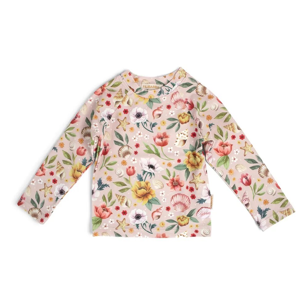 Filibabba Nor - UV-bluse LS 1-2 år - Ocean Blossom