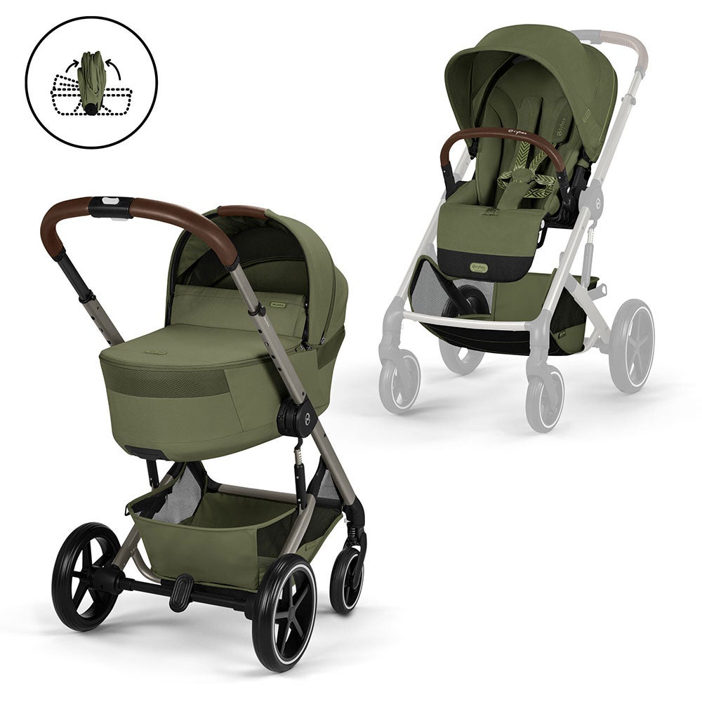 Cybex Balios S Lux TPE inkl. sammenklappelig lift Moss Green