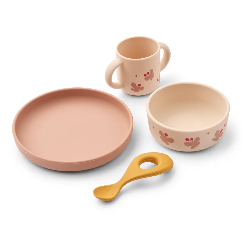 Liewood Vivi Service i 4 dele Butterfly/ Apple blossom