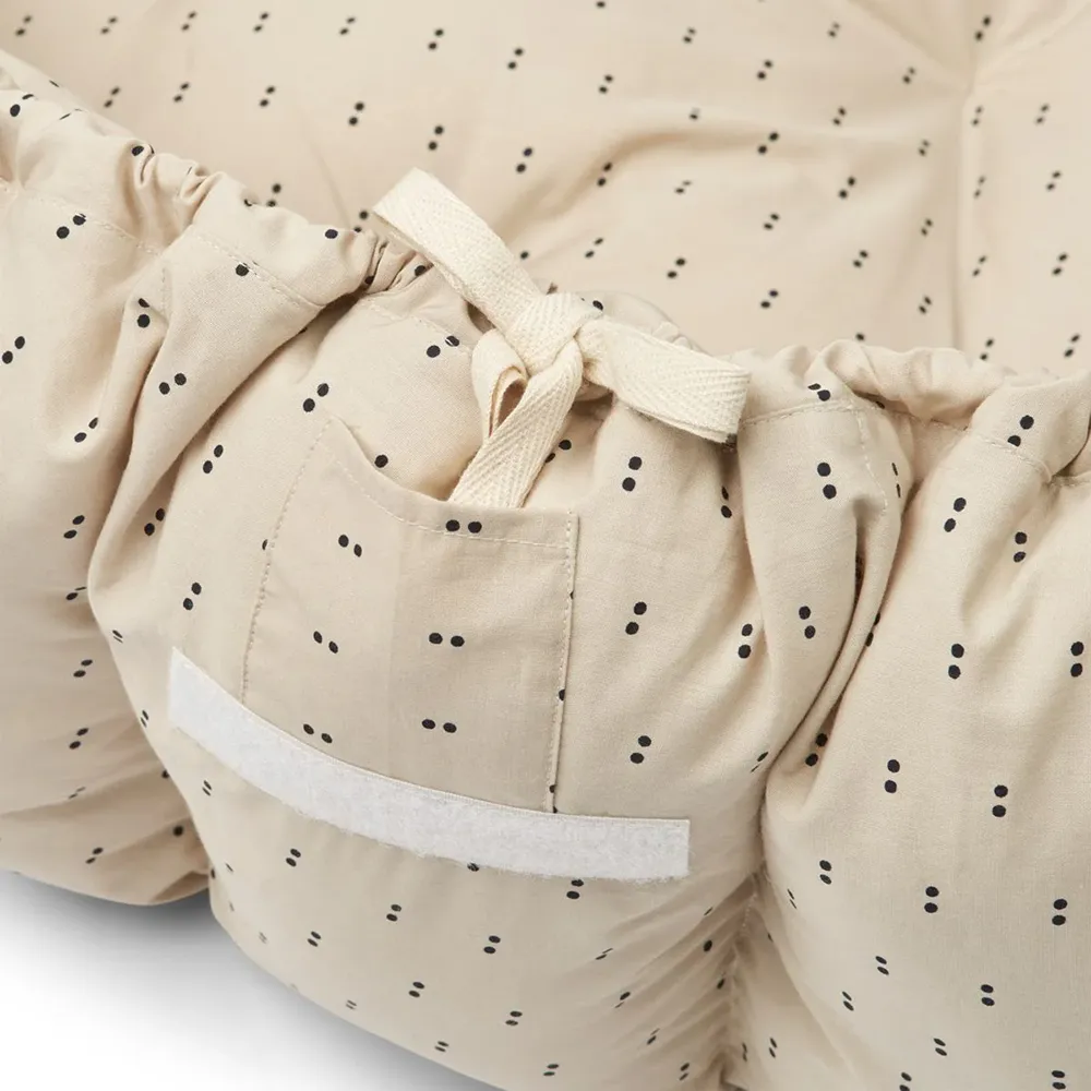 Liewood Ola baby nest Double dot/Silver lining