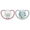 NUK sutteflaske 0-6m Space Night & Day Sheep