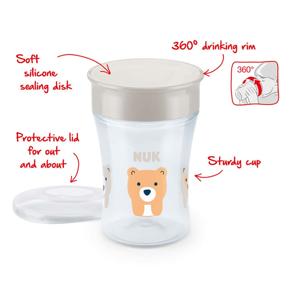 NUK Evolution Magic Mini Mug 230ml Rød