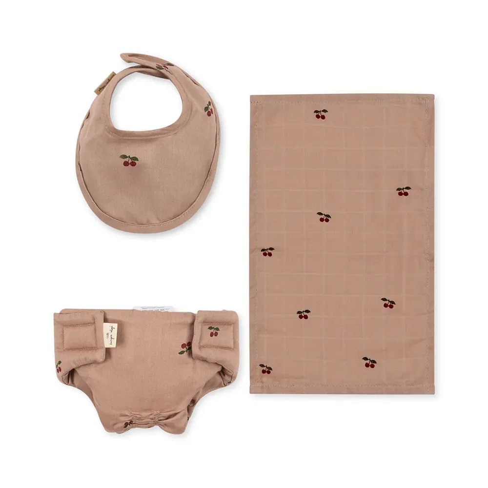 Konges Sløjd Doll Nursery Set Cherry Blush- One Size