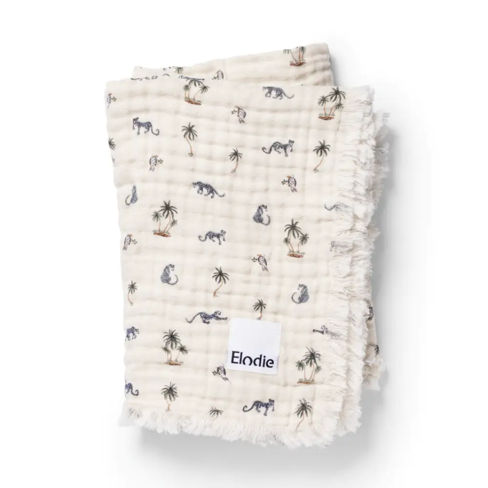 Elodie Muslin Tæppe Garden Leo's Resort