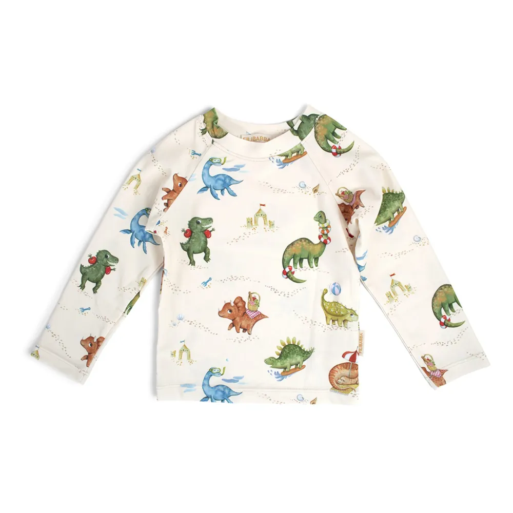 Filibabba Nor - UV-bluse LS 1-2 år - Dino Beach