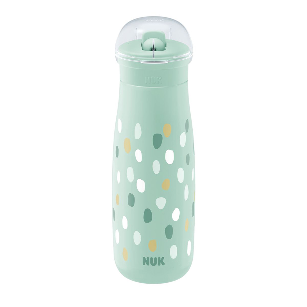 NUK Mini-Me drikkeflaske - Mint Dots 450 ml