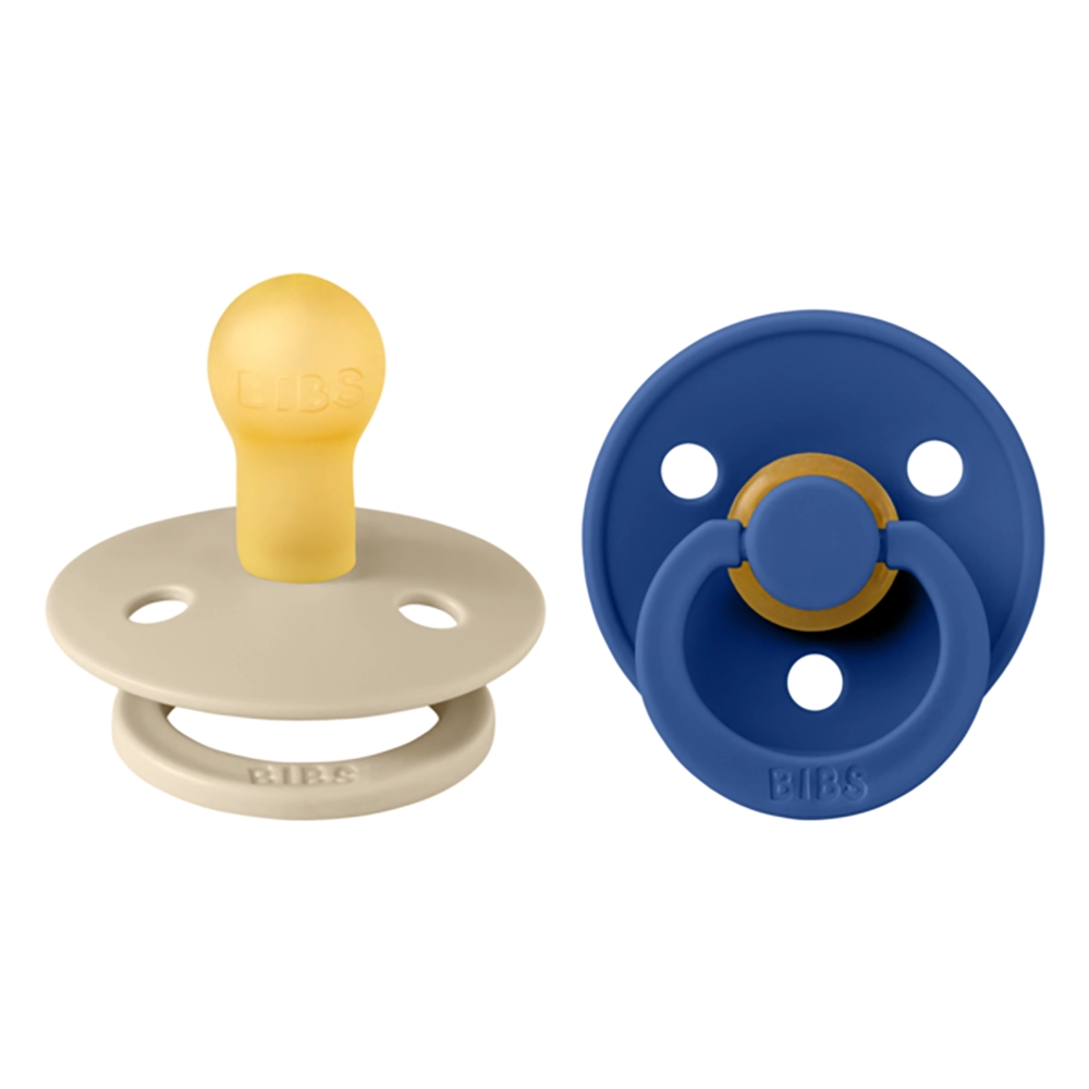Bibs Latex sut 2-pak 0-6 m - Vanilje/kornblomst