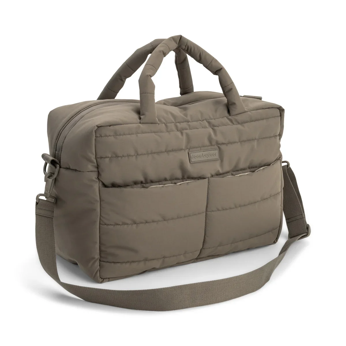  Done by Deer quiltet pusletaske taupe