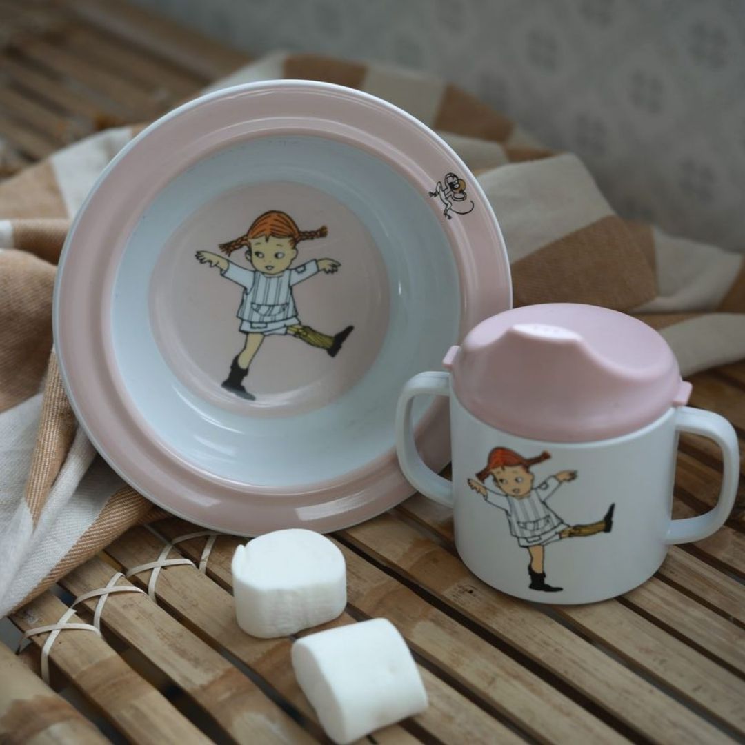 Rätt Start Pippi Cirkus drikkekop pink