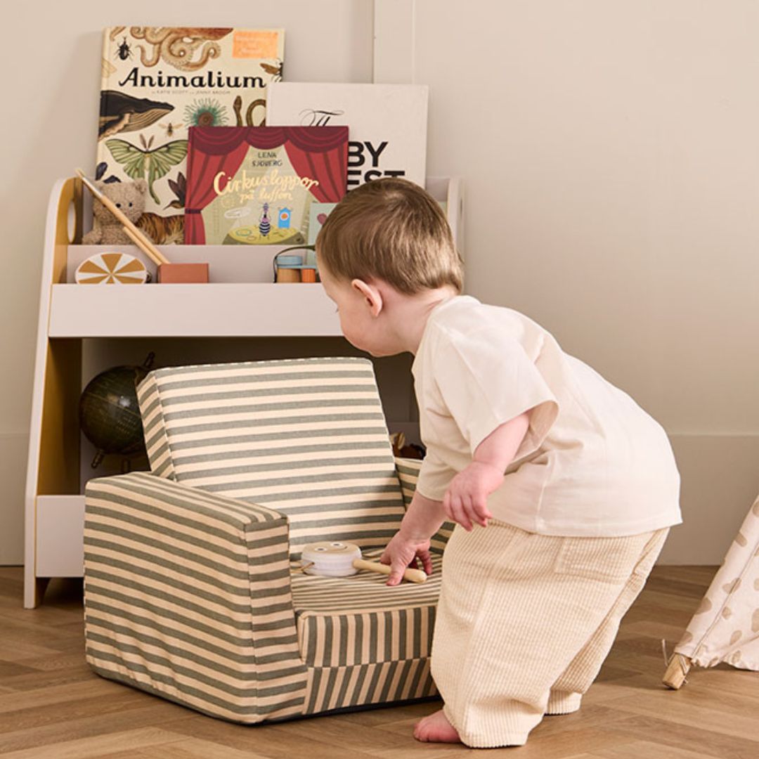 Kids Concept Sammenklappelig Stribet Lænestol