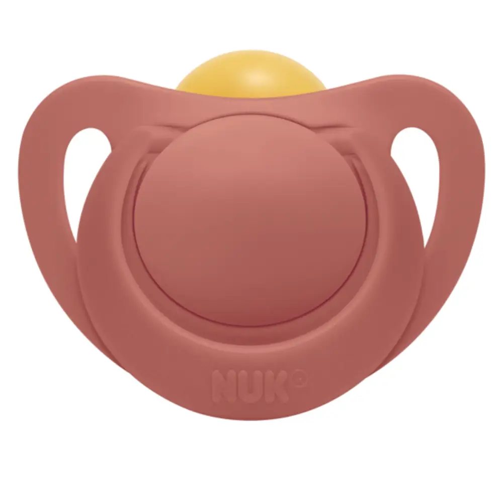 NUK for Nature Sut Latex 0-6 mdr. - Rød/Creme