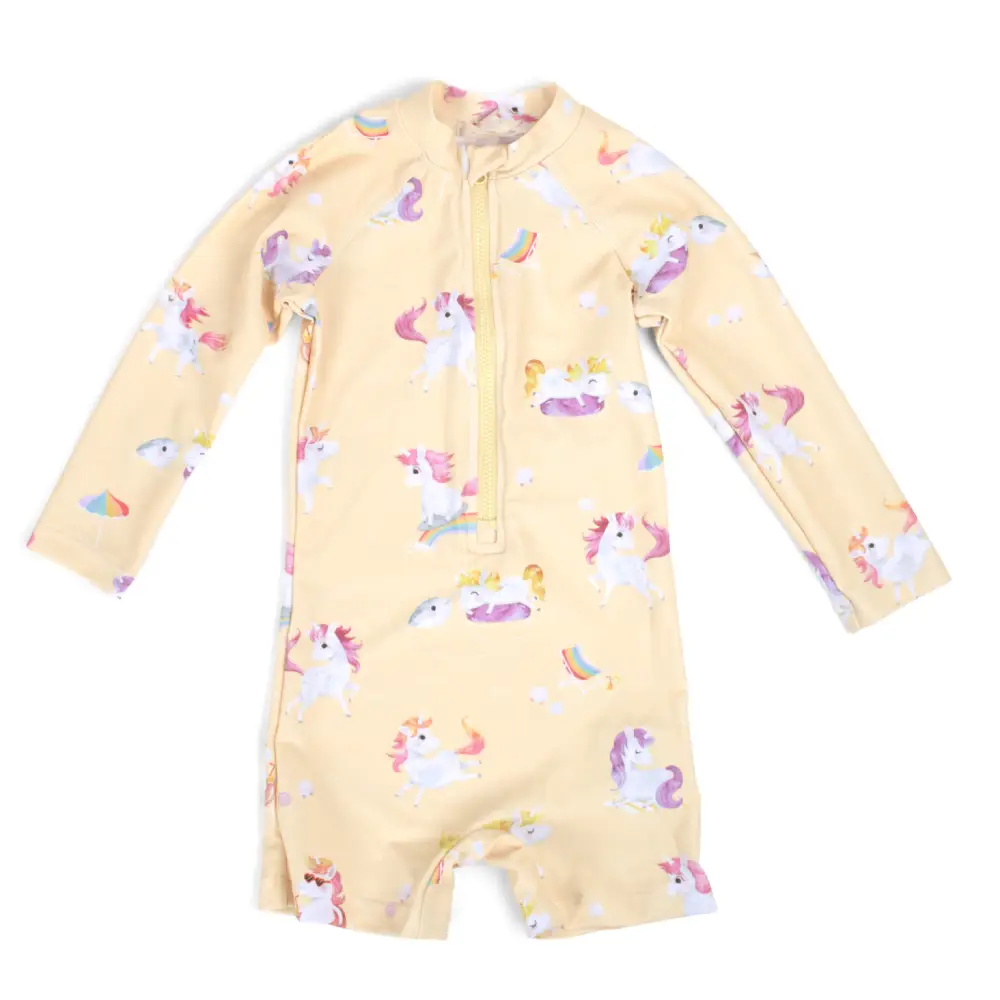Filibabba Villads – UV-dragt 3-4 år – Unicorn Shores