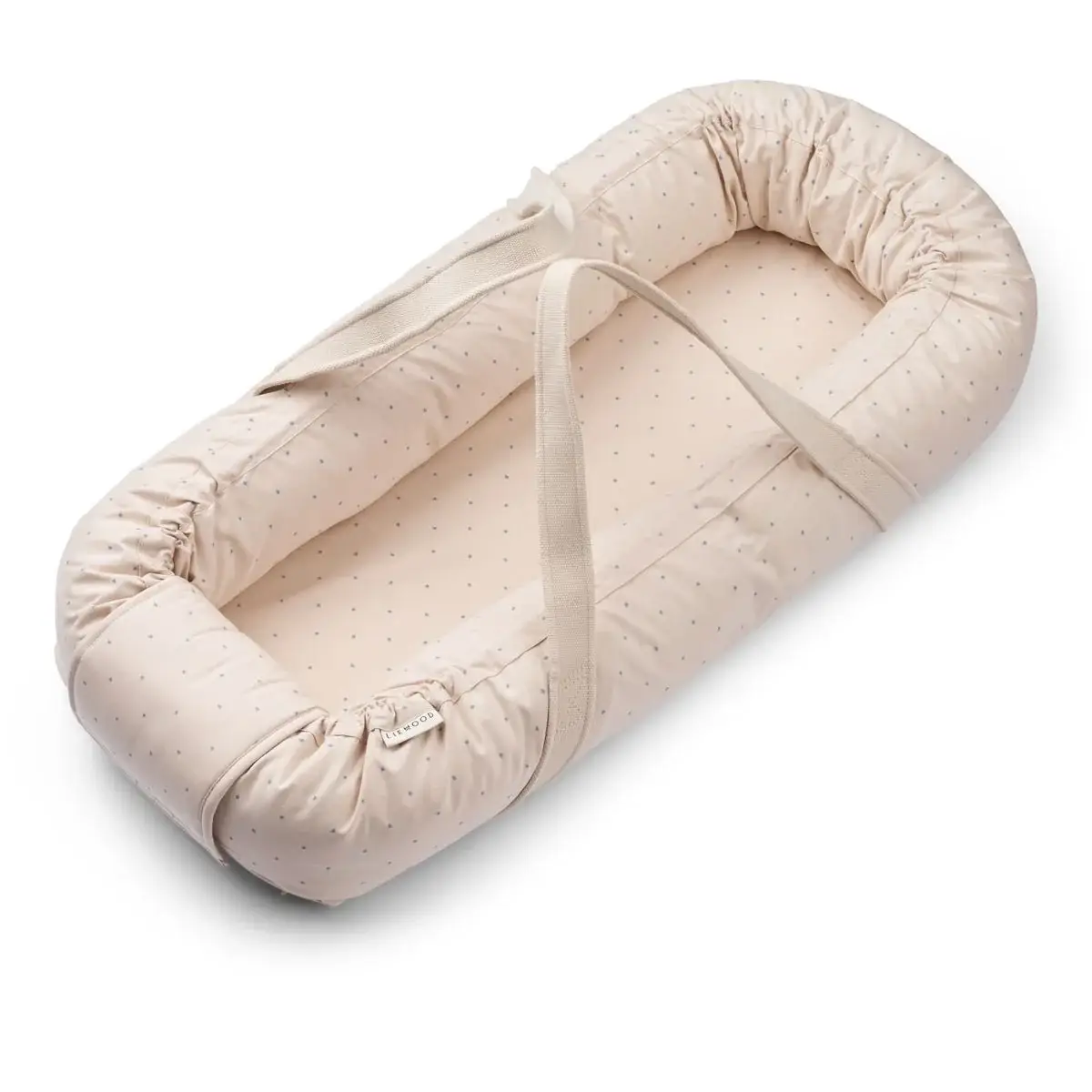 Liewood gro Babynest stjerne / sandfarvet