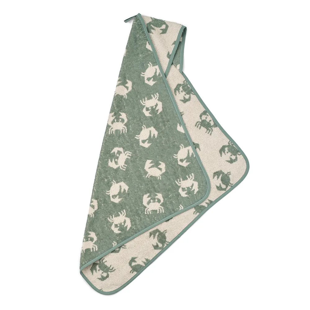Liewood Alba Badekappe Towel Crab/Sandy