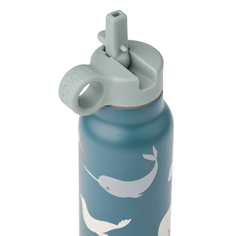 Liewood Falk vandflaske 350 ml Arctic Sea/ Ocean view
