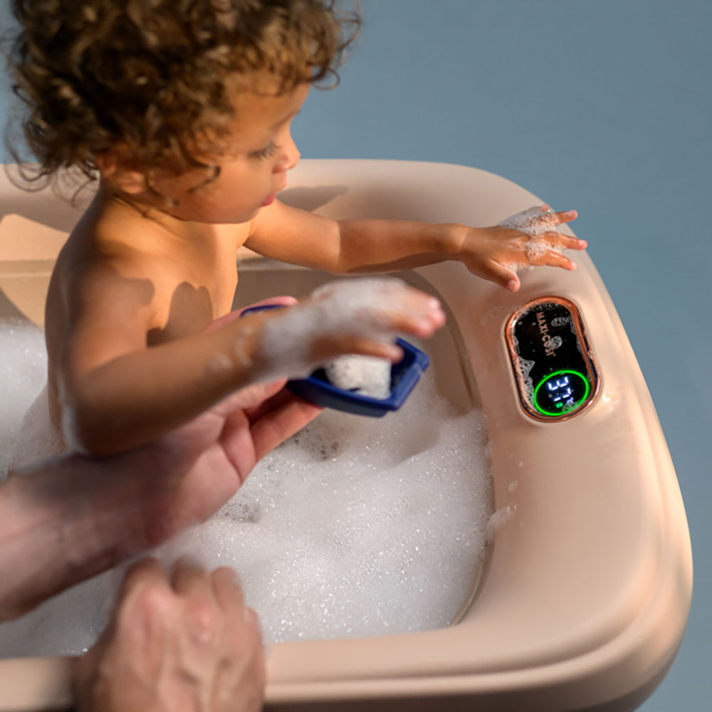 Maxi-Cosi Indigo Plus babybadekar + indsats til nyfødte Sage Green