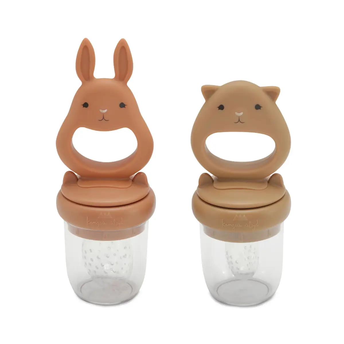 Konges slöjd silikone frugt fodring sut mandel/terracotta