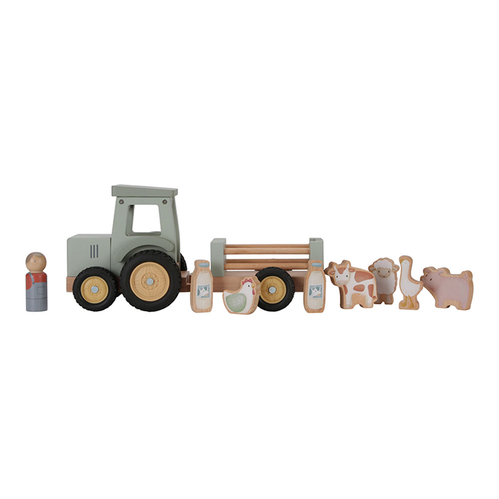 Little Dutch Traktor med anhænger Little Farm