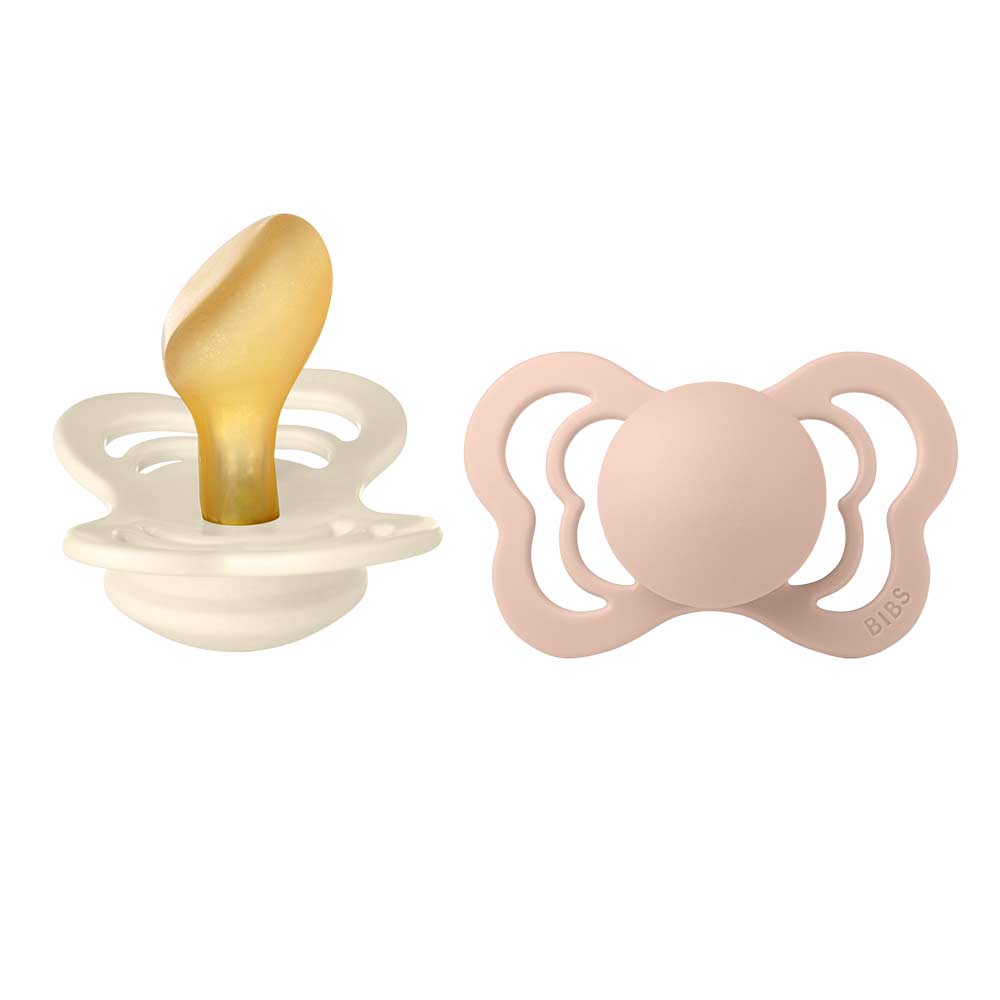 BIBS sut Couture 2-pak Ivory/Blush 6-18 måneder