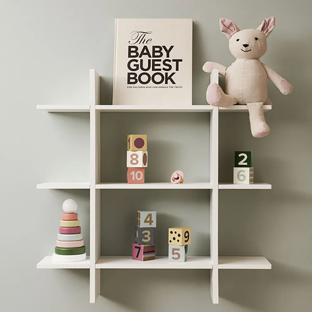 Kids Concept Væghylde 3 niveauer hvid STAR