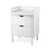 Sebra puslebord med skuffer, White