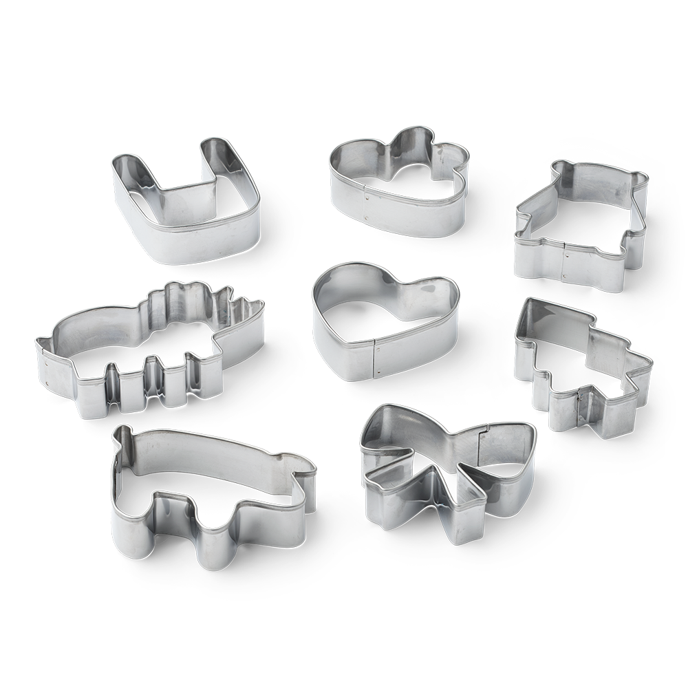 LIEWOOD Trille kageforme 8-Pack-rustfrit stål