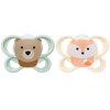 NUK Sut Perfect Match Air Fox/Bear 0-6 mdr.