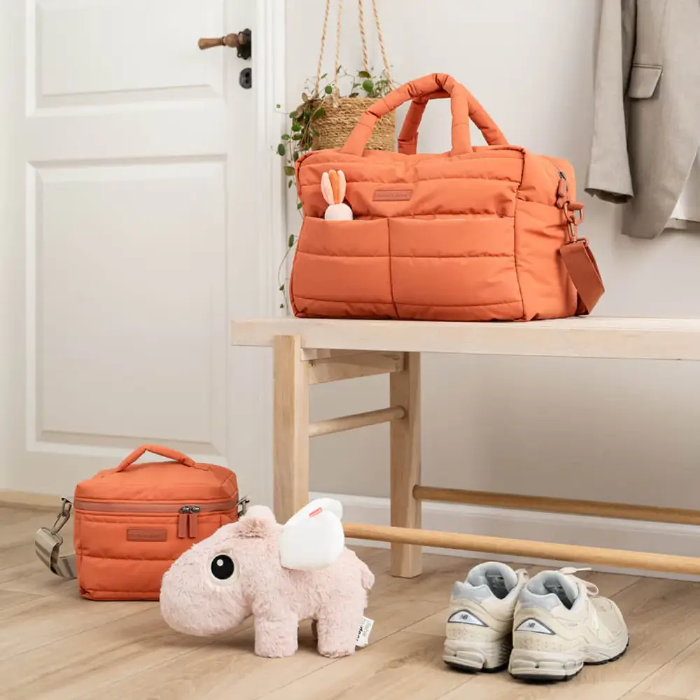 Done by Deer Quiltet pusletaske Papaya