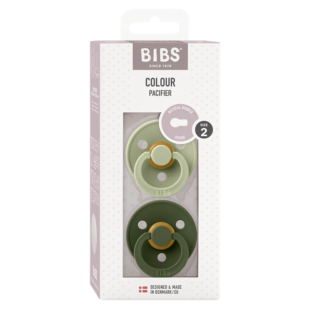 BIBS dug 2-pak 6-18m Sage/Hunter Green
