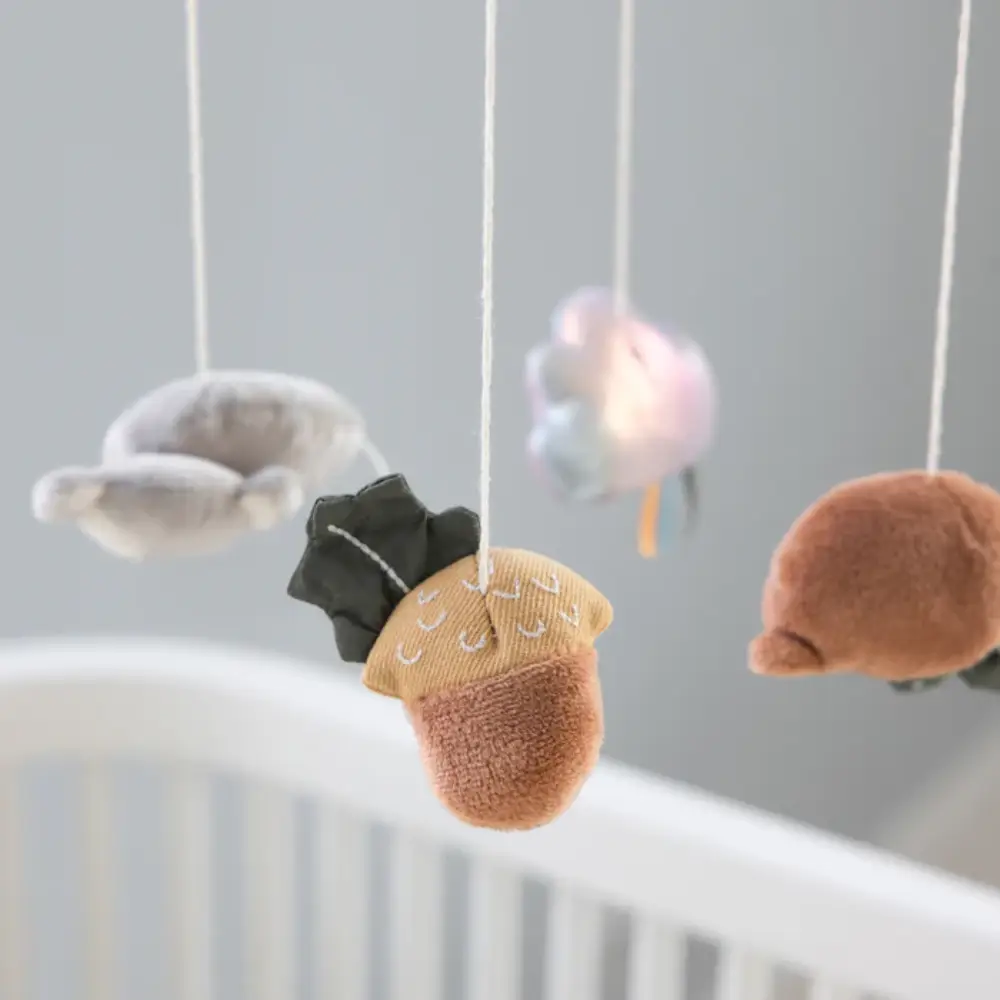 Sebra babymobil med musik, Woodland