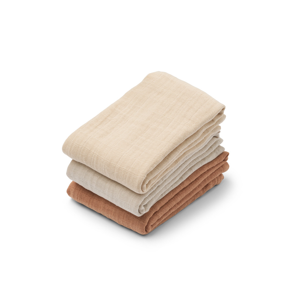 Liewood Lewis Muslin Cloth 3-Pack Toscana rose mix