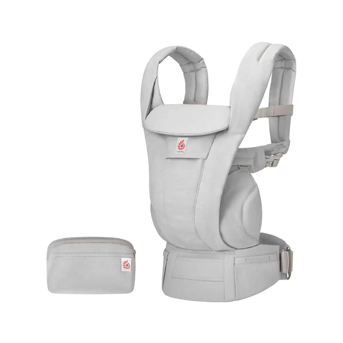 Ergobaby Omni Deluxe Cotton Bæresele - Pearl Grey