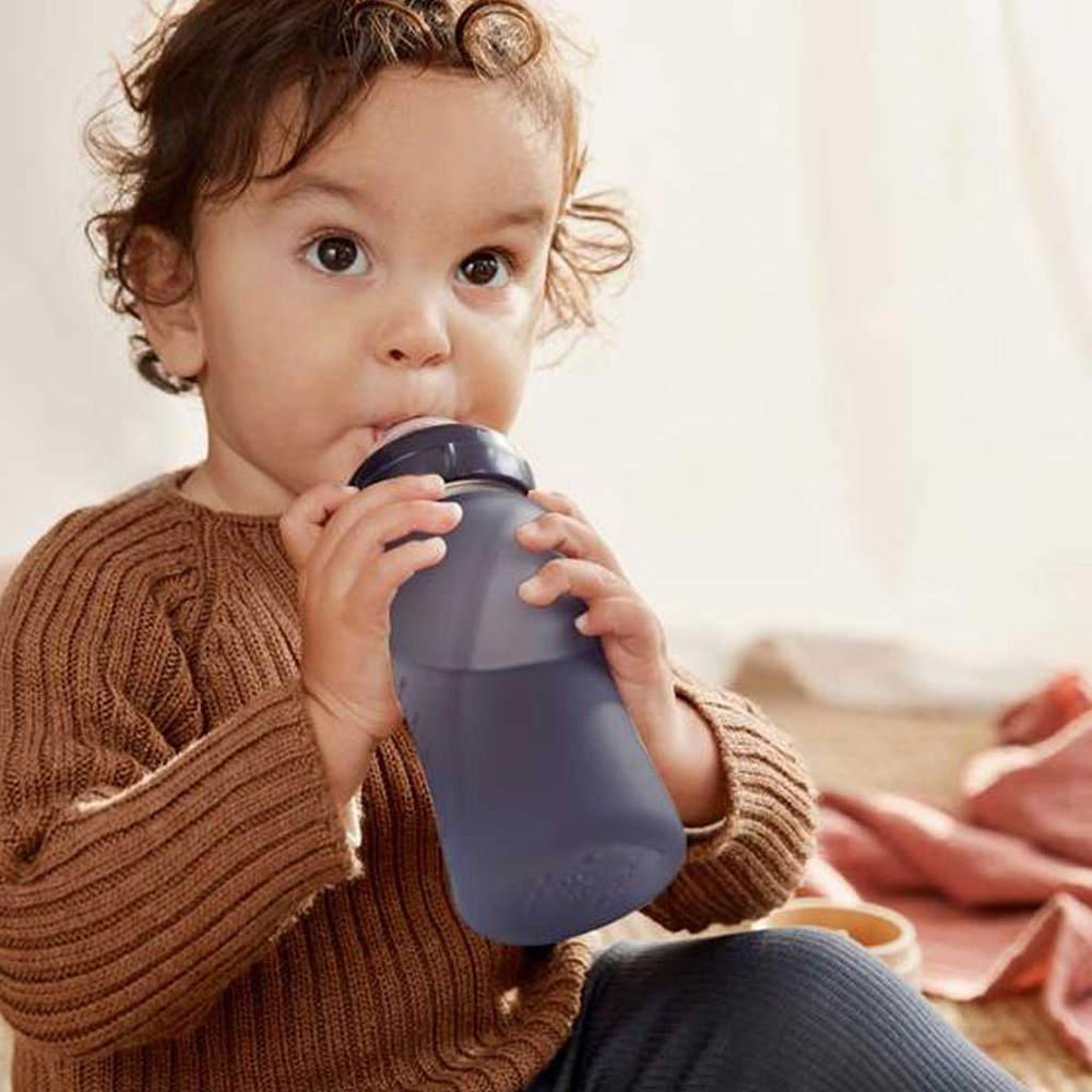 Everyday Baby sutteflaske med varmeføler Healthy + 240 ml - Blueberry