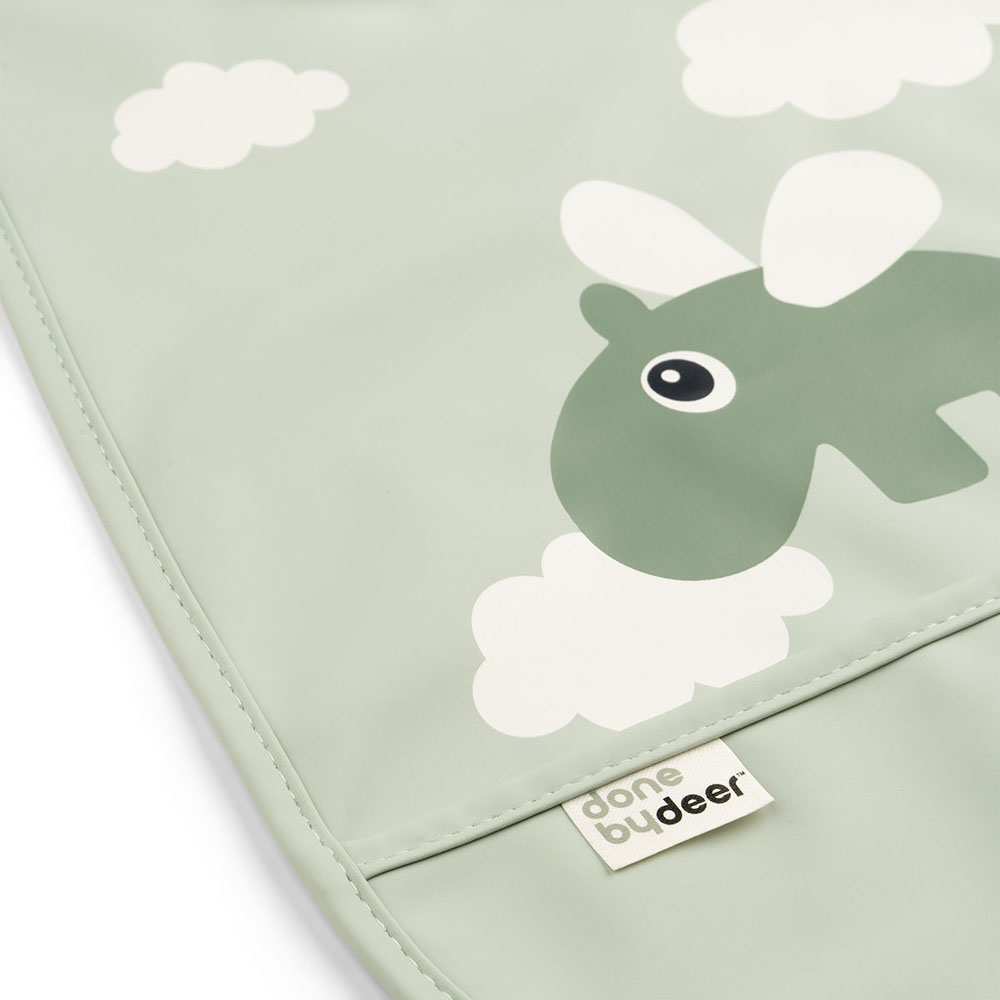 Done by Deer Hagesmæk m/velcro Happy clouds Green