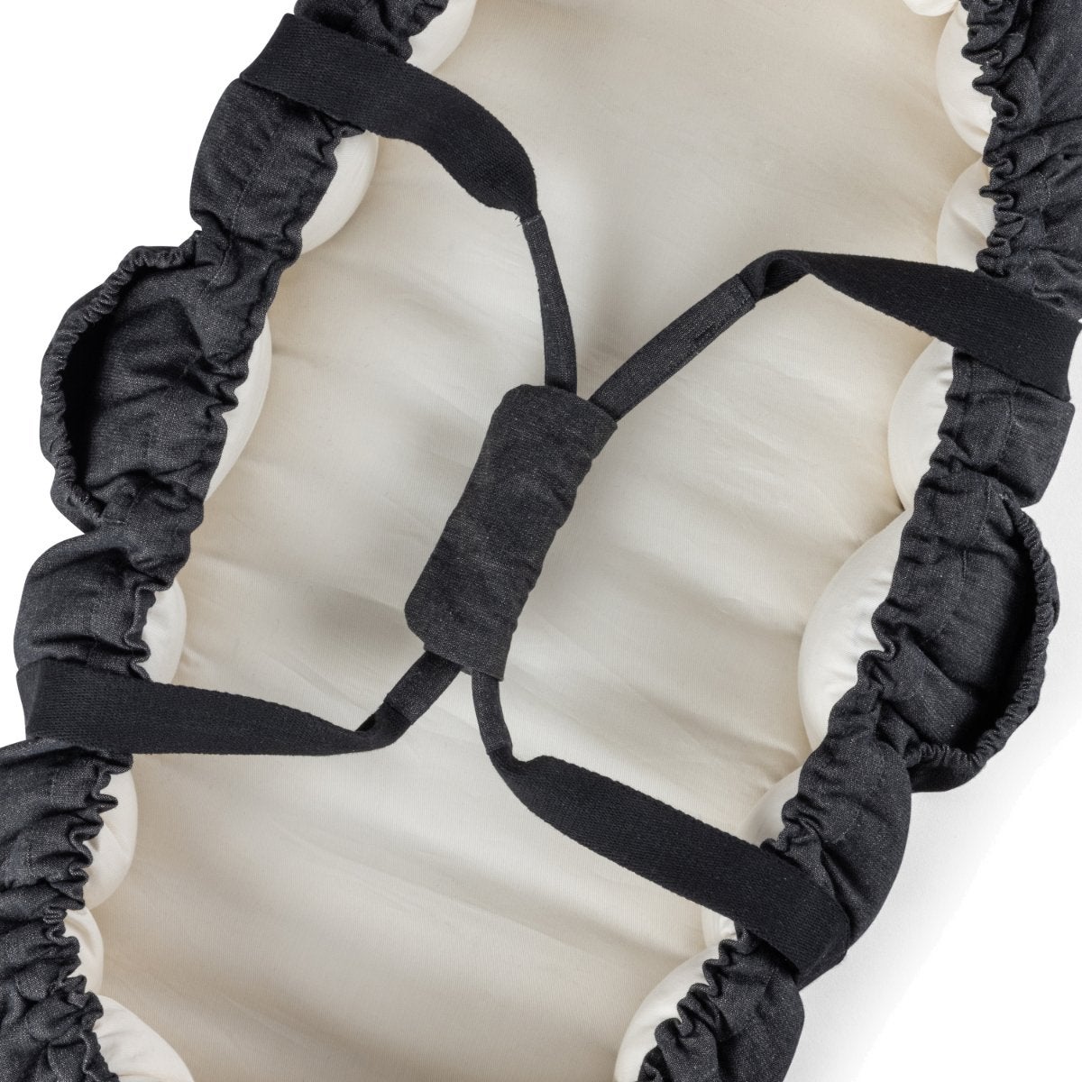Sebra Babynest 3-i-1 med kaleche dark grey melange