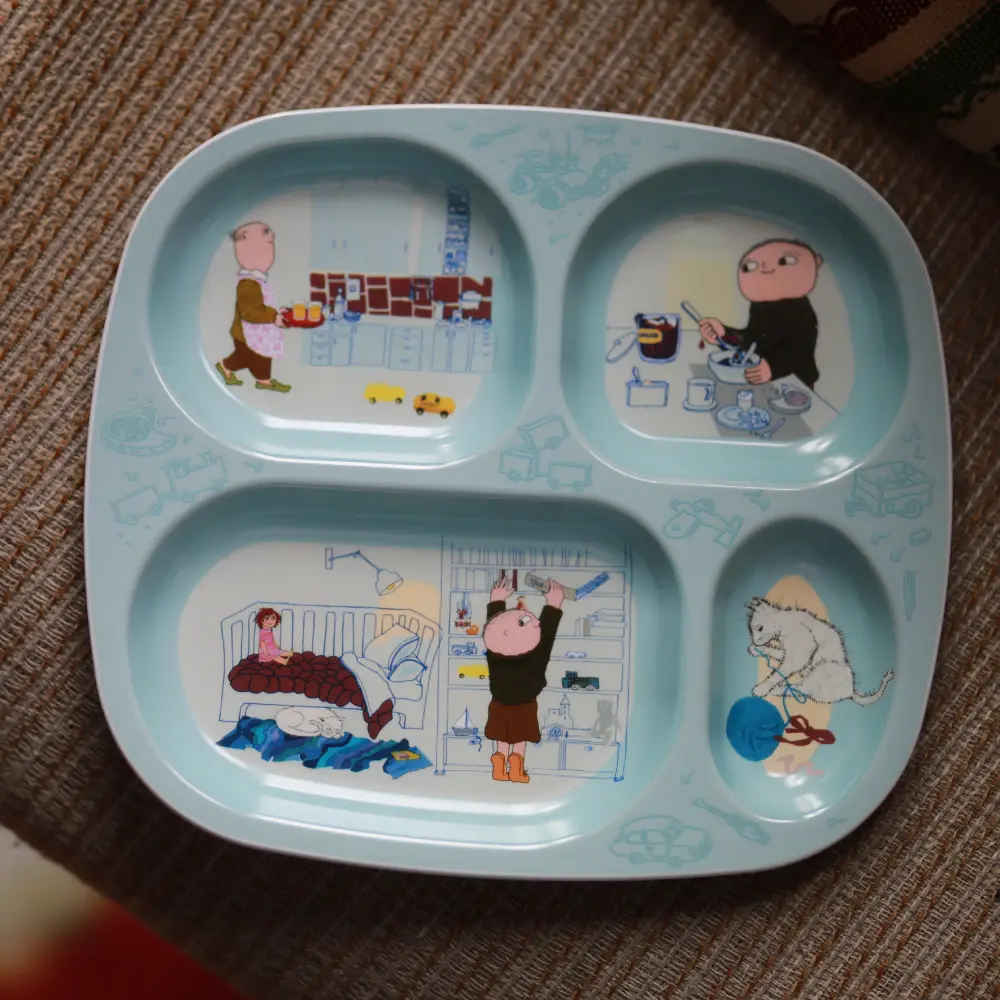 Rätt Start Alfons Åberg tallerken med rum