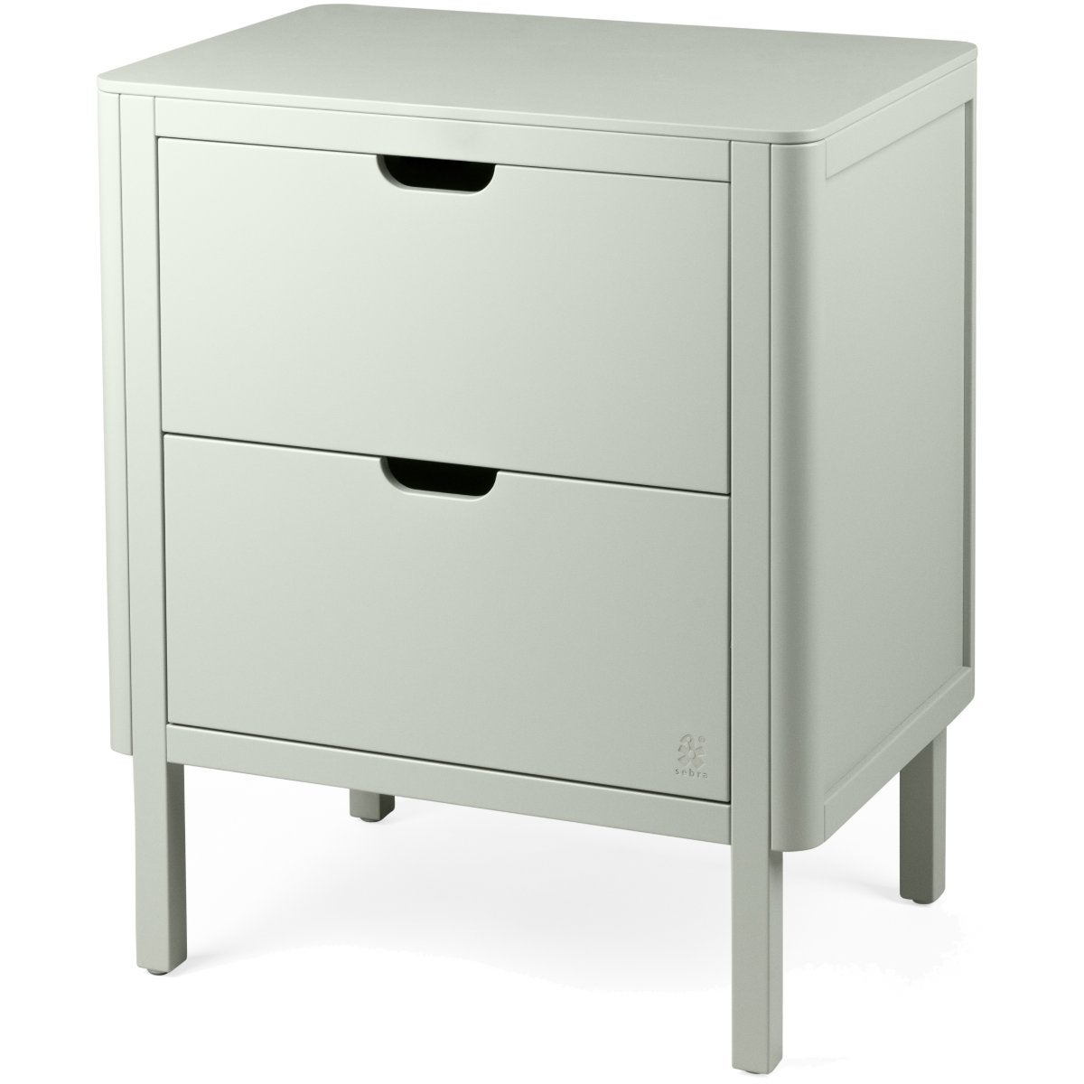 Sebra Puslebord med skuffer mist green