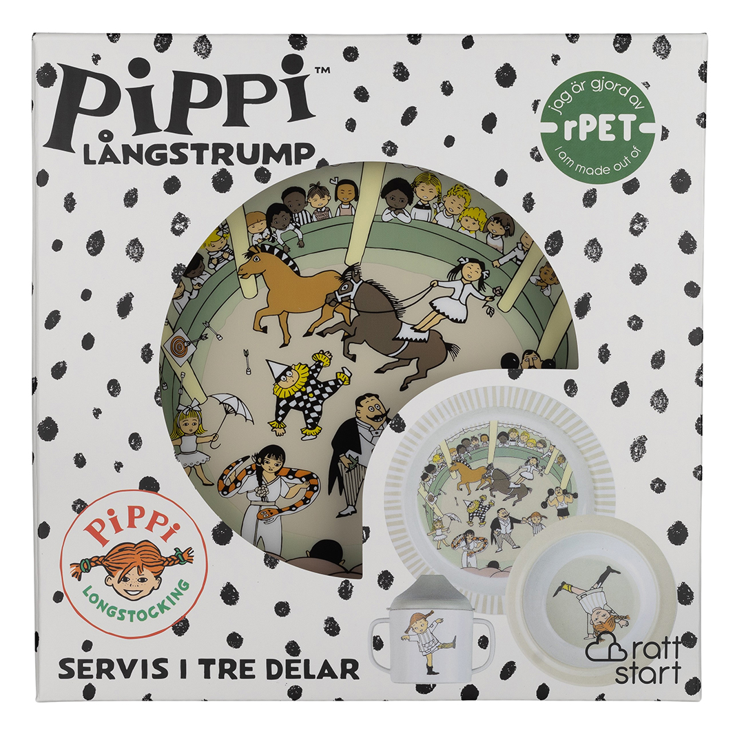 Rätt Start Pippi Circus-børneservice i 3 dele